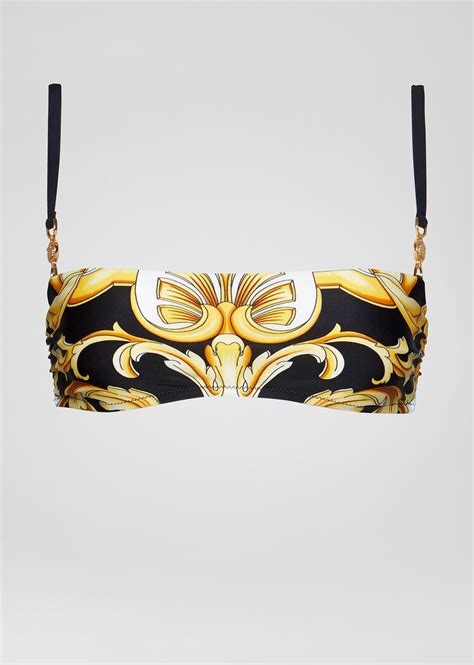 versace beach style|Versace barocco bikini.